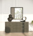Santa Barbara + Santa Monica - Modern Grey Fabric + Grey Wash Bedroom Set