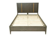 Oakley - Mid-Century Eastern King Size Dark Brown Bed