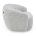Omaha - Modern Swivel Off White Fabric Chair