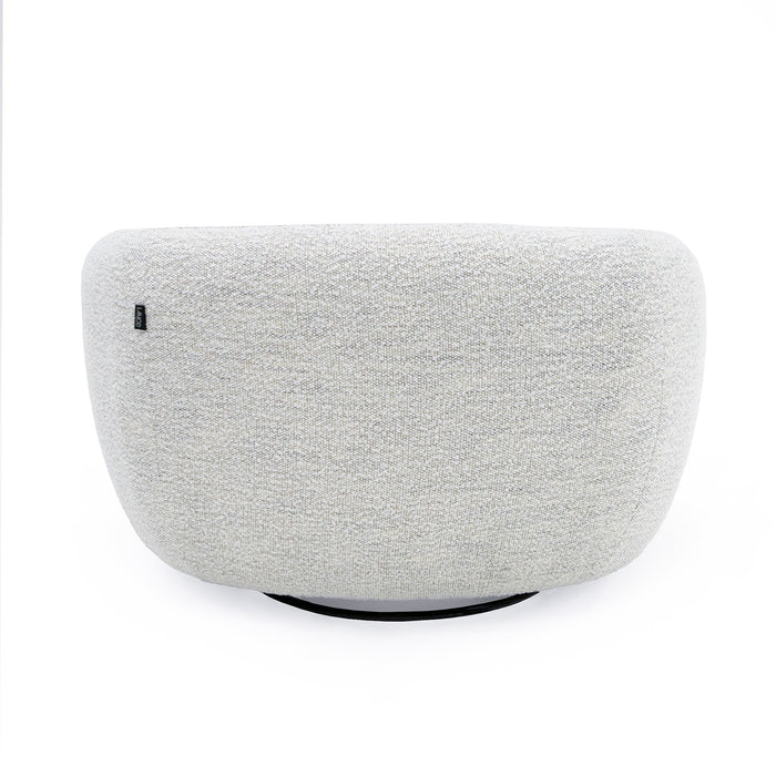 Omaha - Modern Swivel Off White Fabric Chair