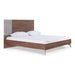 Palermo - Eastern King Modern Italian Faux Concrete & Walnut Bed