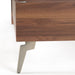 Palermo - Eastern King Modern Italian Faux Concrete & Walnut Bed