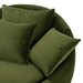 Pascal Modern Round Green Velvet Swivel Lounge Chair