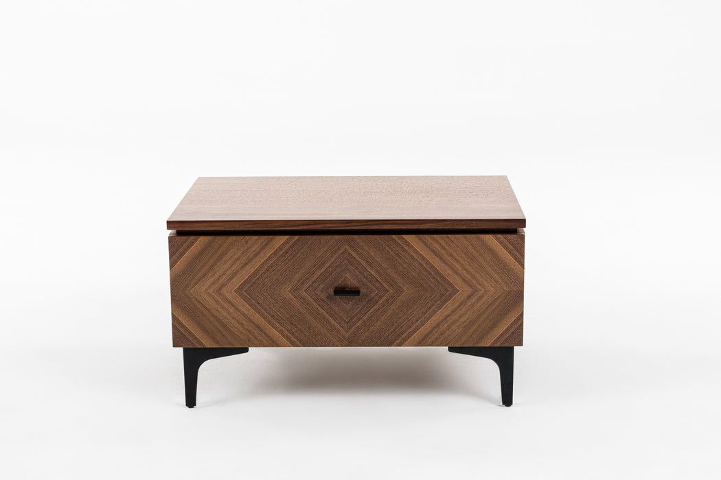 Paula - Mid-Century Walnut Nightstand
