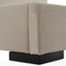 Penrose - Modern Beige Fabric Bed