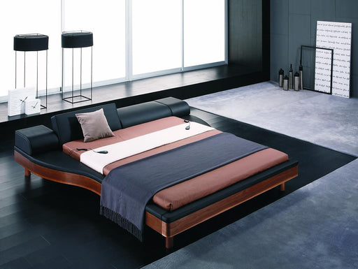 Queen Portofino Adjustable Leatherette Bed with built-in Nightstands