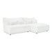Racine - Modern White Fabric Modular Sectional Sofa