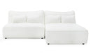 Racine - Modern White Fabric Modular Sectional Sofa