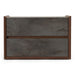 Rado Modern Walnut & Stucco Nightstand