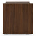 Rado Modern Walnut & Stucco Nightstand