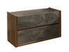 Rado - Modern Walnut & Volcanic Slate Bedroom set