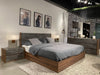 Rado - Eastern King Modern Walnut & Volcanic Slate Bed