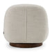 Renee - Modern Cream Fabric Swivel Chair