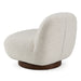 Renee - Modern Cream Fabric Swivel Chair