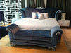 Rita Transitional Velour Fabric Bench