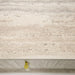 Roma - Modern Faux Travertine + Gold Nightstand
