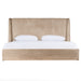Roma - Modern Taupe Microfiber Upholstered Bed