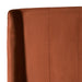 Roma - Modern Burnt Orange Microfiber Upholstered Bed