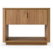 Roma - Modern Oak + Gold Nightstand