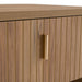 Roma - Modern Oak + Gold Nightstand
