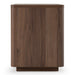 Roma - Modern Walnut + Gold Nightstand