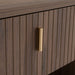 Roma - Modern Walnut + Gold Nightstand