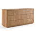 Roma - Modern Oak + Gold Dresser