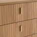 Emilio + Roma - Modern Beige Fabric + Oak 4-Piece Bedroom Set