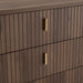 Roma - Modern Walnut + Gold Dresser