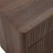 Daystar + Roma - Modern Dark Brown Velvet + Walnut 4-Piece Bedroom Set