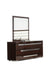 Romano Italian Modern Ebony Mirror