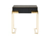 Rothsay - Modern Wenge + Gold Nightstand