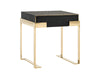 Rothsay - Modern Wenge + Gold Nightstand