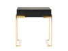 Rothsay - Modern Wenge + Gold Nightstand