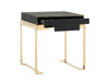 Rothsay - Modern Wenge + Gold Nightstand