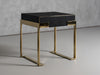 Rothsay - Modern Wenge + Gold Nightstand