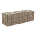 Rousey - Modern Taupe Fabric Bench