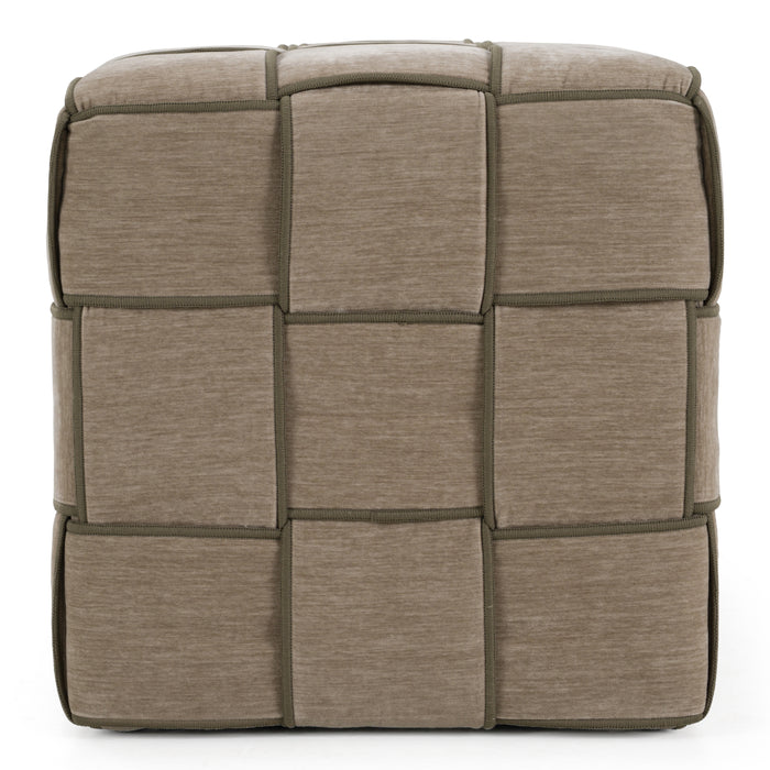 Rousey - Modern Taupe Fabric Bench