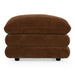 Crockett - Modern Brown Fabric Ottoman
