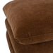 Crockett - Modern Brown Fabric Ottoman