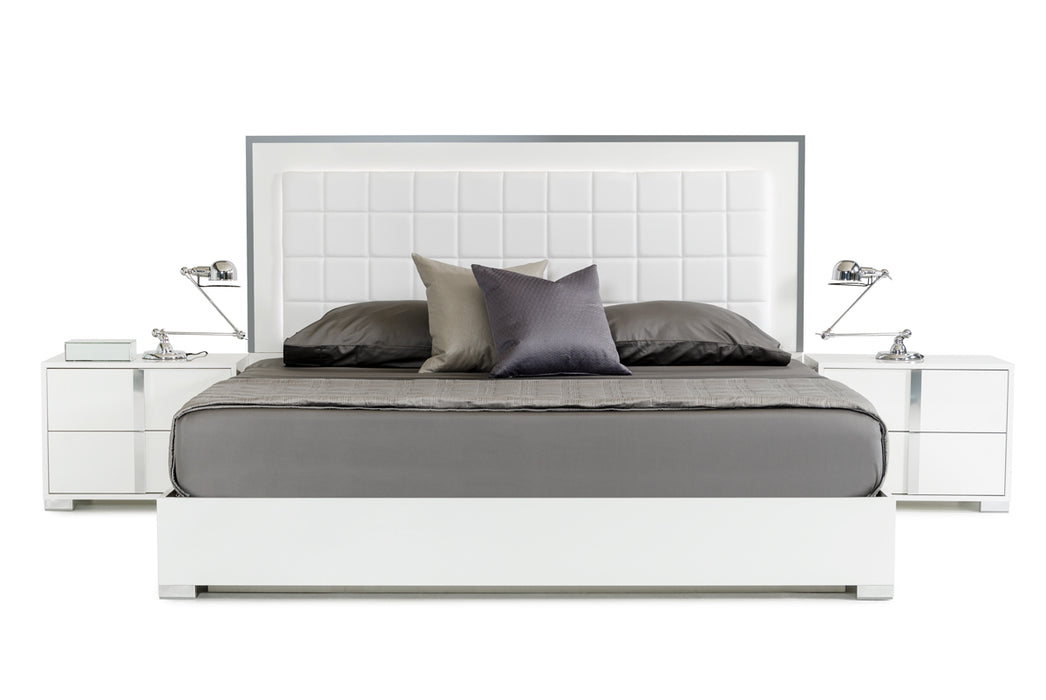 San Marino Modern White Bed