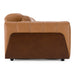 Sandstone - Modern Brown Leather Loveseat w/ 2 Electric Recliners