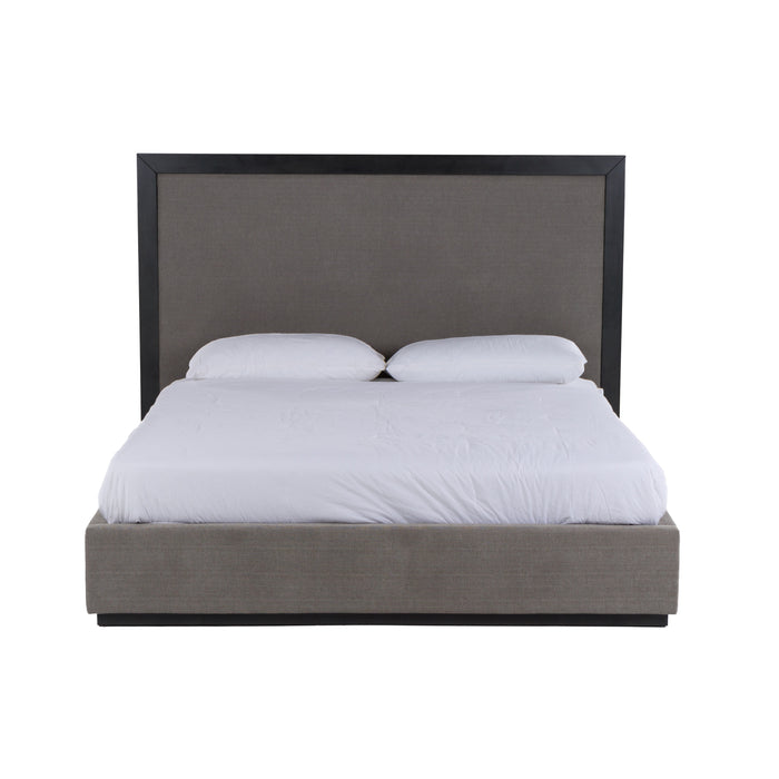 Santa Barbara - Modern Grey Fabric + Grey Wash Bed