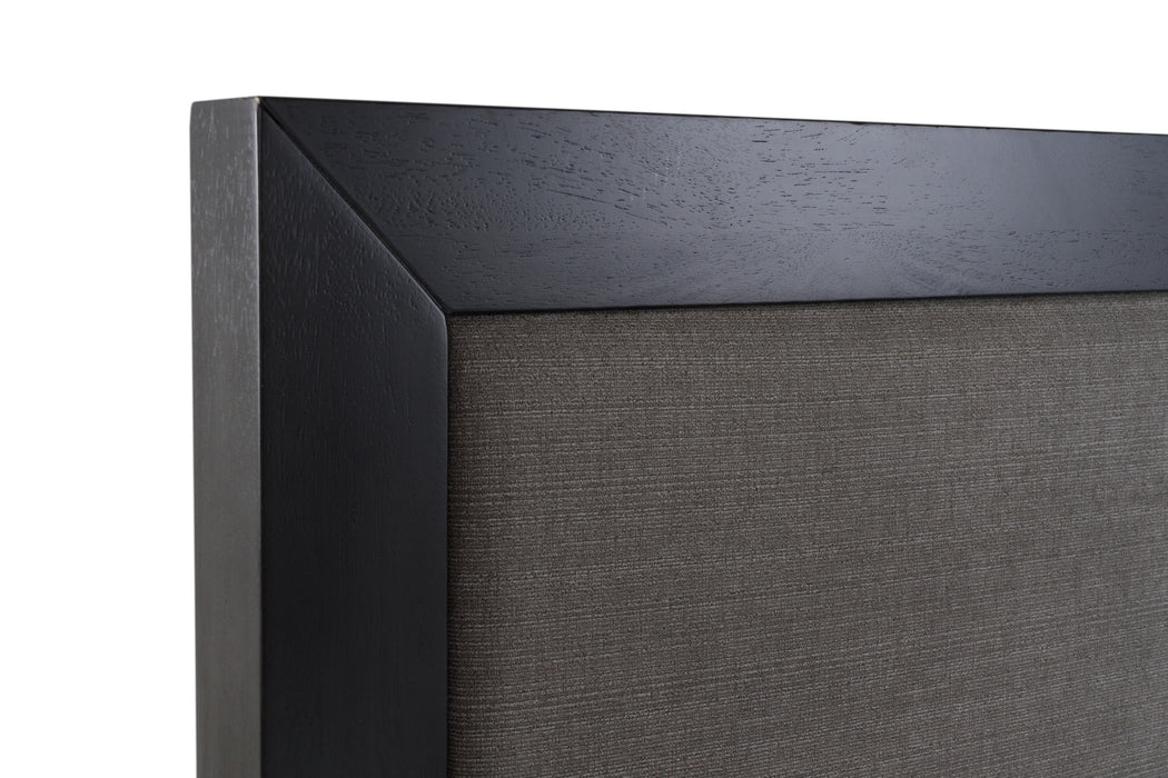 Santa Barbara + Santa Monica - Modern Grey Fabric + Grey Wash Bedroom Set