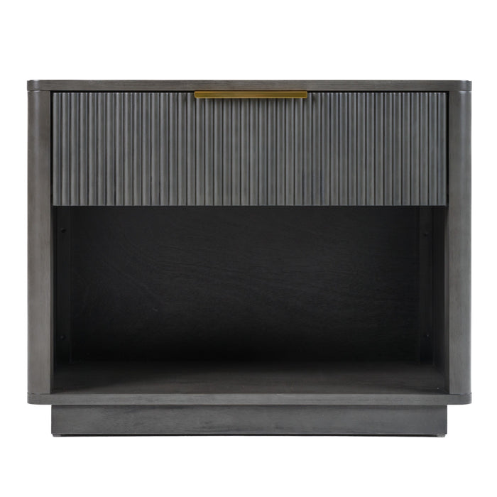Santa Monica - Modern Grey Wash Nightstand
