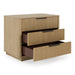 Santa Monica - Modern Natural Oak 3 Drawer Nightstand
