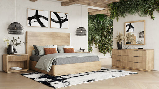 Santa Monica - Modern Natural Oak Bedroom Set