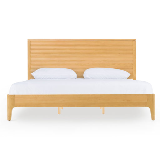 Seattle - Modern Natural Oak Bed