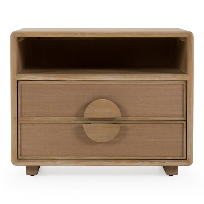 Sergio - Modern Natural Oak Nightstand