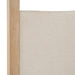 Sergio - Modern Beige Fabric + Natural Oak Canopy Bed